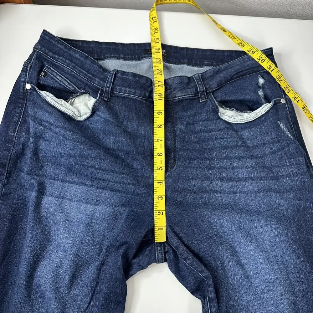 Judy Blue‎ Jeans Womens 20W High Rise Stretch Ankle Slim Fit Denim Pants